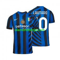 Camisola Inter de Milão Lautaro 10 Homem Equipamento Primeiro 2024-2025 Manga Curta